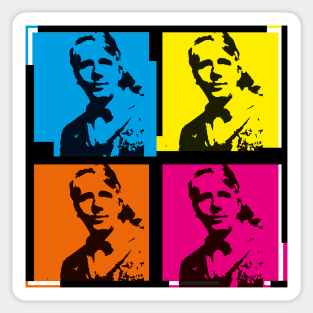 Robert Frost - Poet - colorful, pop art style design Sticker